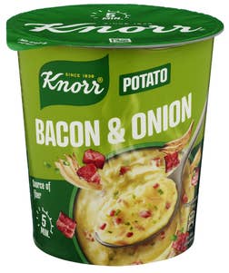 Knorr Potato Bacon & Onion Smårett i kopp