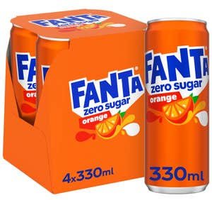 Fanta Orange Zero Sugar 4 x 0,33L
