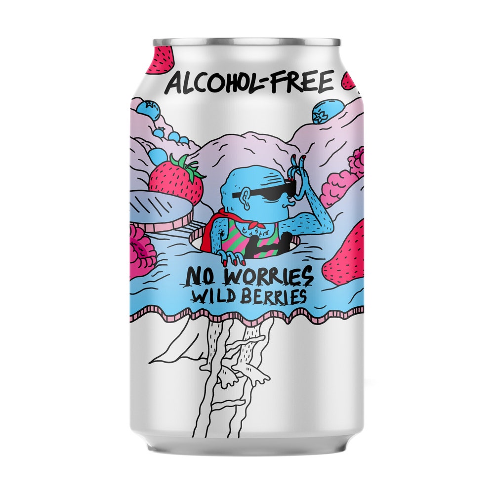 Lervig No Worries Wild Berries Alkoholfri
