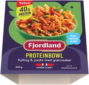 Fjordland Proteinbowl Kylling og pasta med grønnsaker