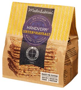 Mesterbakeren Knekkebrød urter og havsalt