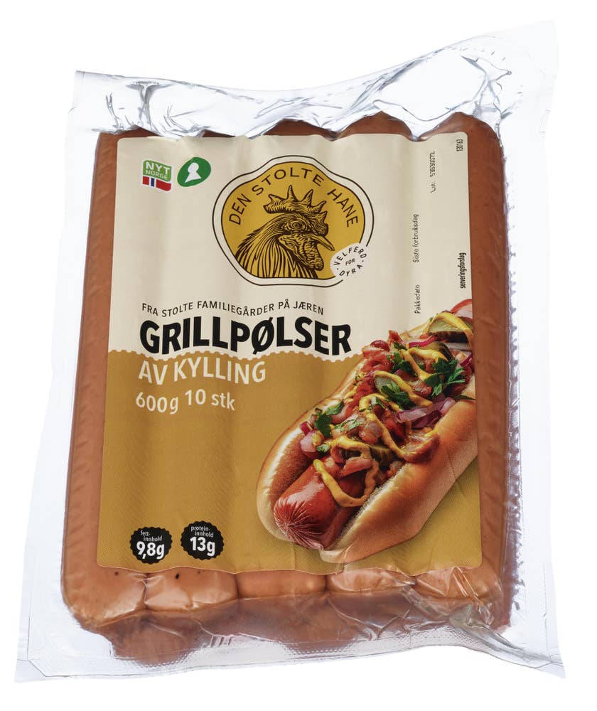 Den Stolte Hane Grillpølser kylling