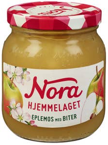 NORA Eplemos med biter Hjemmelaget