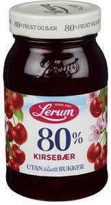 Lerum Kirsebærsyltetøy Uten tilsatt sukker