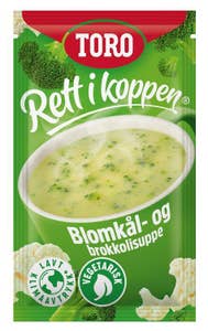TORO Rik Blomkål- og brokkolisuppe Rett i koppen