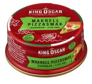 King Oscar Makrell Smørbar pizzasmak
