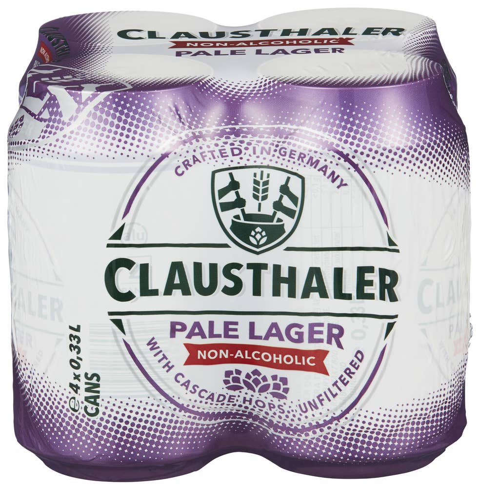 Clausthaler Pale Lager 4x0,33l