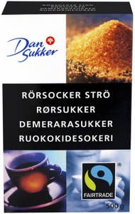Dansukker Rørsukker strø Demerarasukker