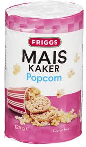 Friggs Maiskake Popcorn 125g