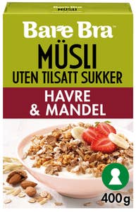 Bare Bra Müsli Havre og Mandel
