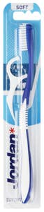 Jordan Tannbørste Clean Between Soft, med flosser, assortert variant
