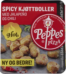 Peppes Spicy kjøttboller med jalapeño og chili