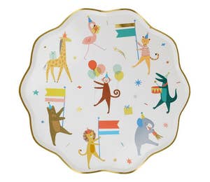 Sprell Papptallerken Dyreparade 8 stk