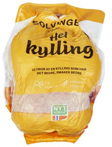 Solvinge Frossen hel kylling Rå
