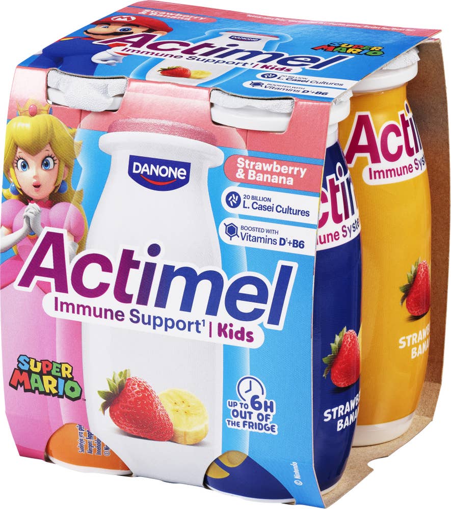 ACTIMEL Drikkeyoghurt jordbær og banan