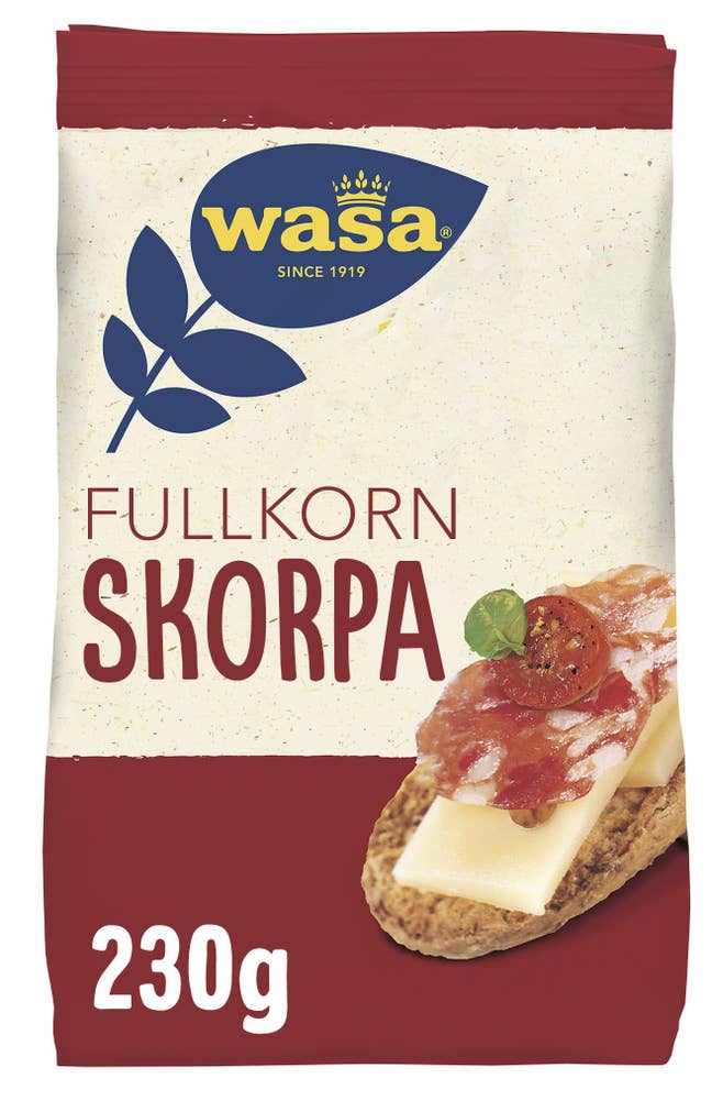 Wasa Fullkorn Skorper uten sukker