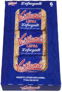 Vestlandslefsa Lefser med Kanel 6 stk