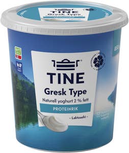 TINE Gresk type Naturell yoghurt laktosefri