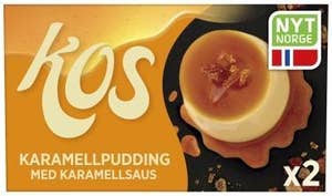 KOS Karamellpudding med karamellsaus