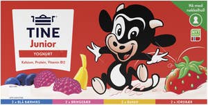 TINE Junior yoghurt Fruktmiks 8x125g