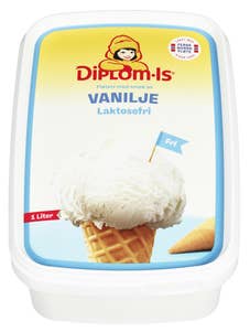 Diplom-is Laktosefri vaniljeis