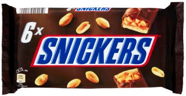 Snickers Sjokoladebar 6 x 50g