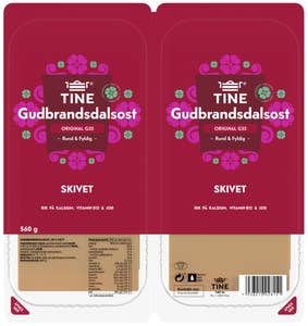 TINE Gudbrandsdalsost hotellbrett Skivet