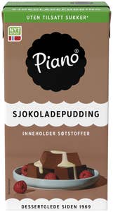 TINE Piano sjokoladepudding Uten tilsatt sukker