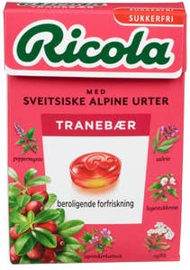 Ricola Tranebær Sukkerfri
