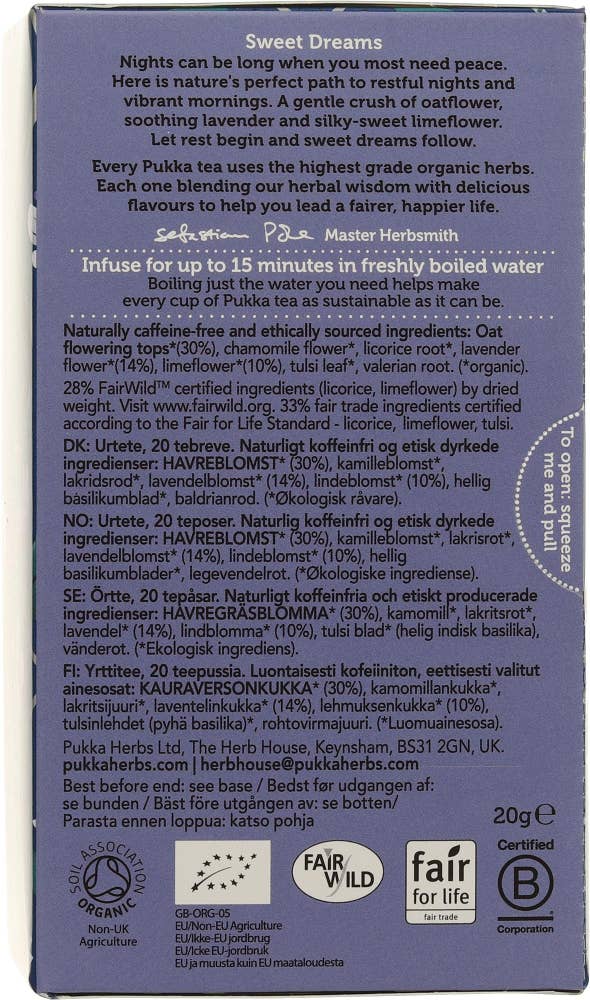 Pukka Night time 20 teposer