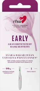RFSU Graviditetstest tidlig