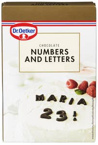 Dr Oetker Bokstaver og tall i sjokolade