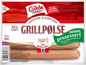 Gilde Grovere grillpølser