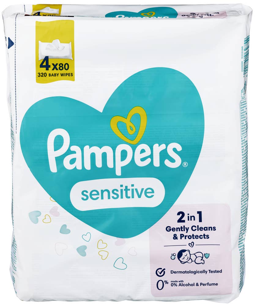 Pampers Våtservietter Sensitive 4pk