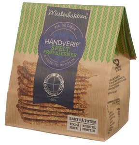 Mesterbakeren Knekkebrød spelt, frø & kjerner
