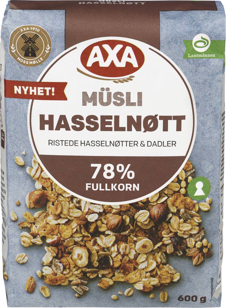 Axa Hasselnøtt-müsli