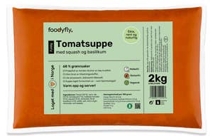 Foodyfly Tomatsuppe med squash og basilikum