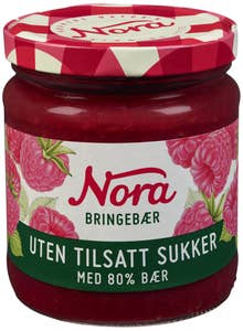 Nora Bringebær Uten tilsatt sukker
