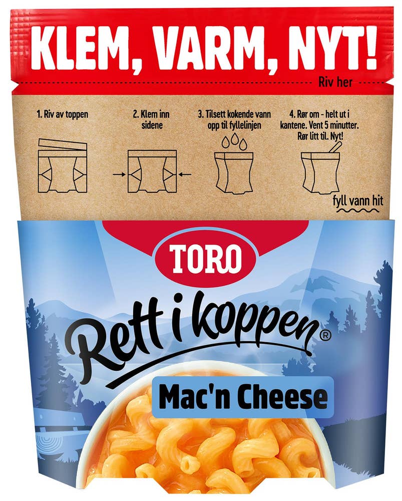 TORO Rik Mac'n cheese Rett i koppen