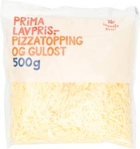 Prima Lavpris Pizzatopping og gulost Revet