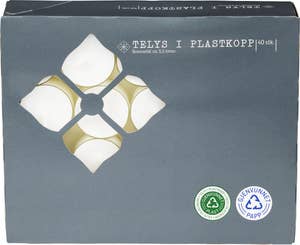 R Telys i plastkopp 5,5t 40stk