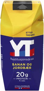 TINE YT restitusjonsdrikk Banan og jordbær