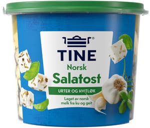 TINE Salatost Urter og hvitløk