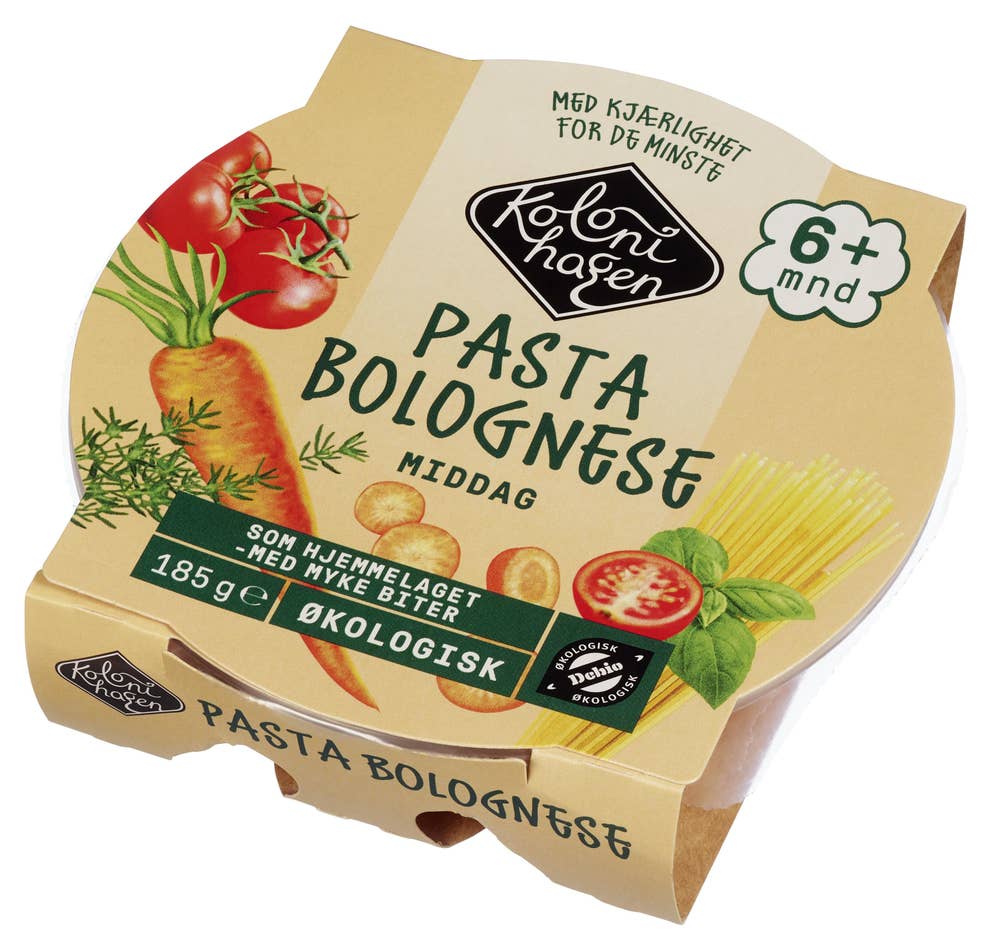 Kolonihagen Pasta Bolognese Fra 6 mnd, Økologisk