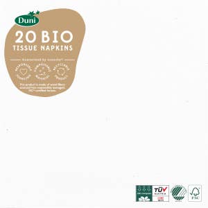 Duni Servietter White 3 lag, 33x33cm