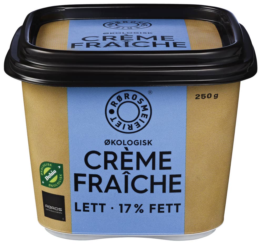 Rørosmeieriet Lett Crème Fraîche økologisk 18% fett