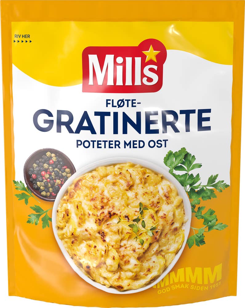 Mills Gratinerte poteter med ost