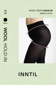 Inntil Ullstrømpebukse Hold-in Sort, str 44-48