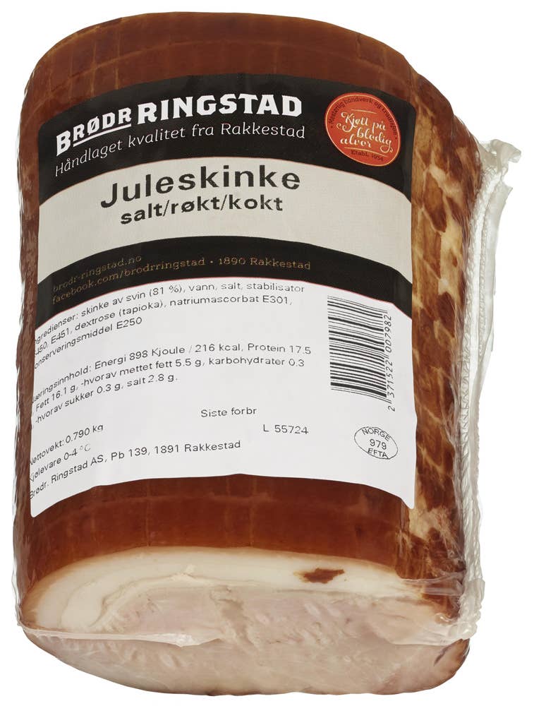 Brødr Ringstad Juleskinke røkt/kokt