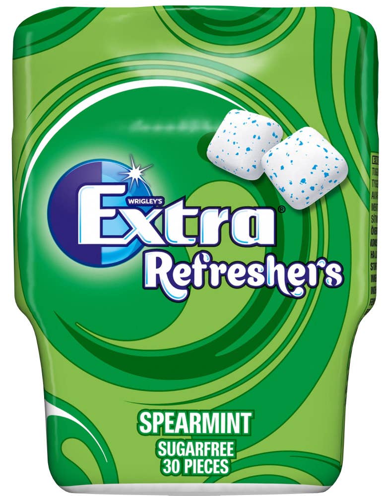 Extra Refreshers Spearmint Sukkerfri 30 stk